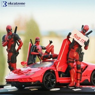 OKCATZONE Cool Character Deadpool Action Figure Model Car Interior Ornament Home Anime Fingurine Dec