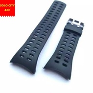 HITAM D-ziner WATCH STRAP 8187 DZ8187 DZ-8187 BLACK ORIGINAL OÈM
