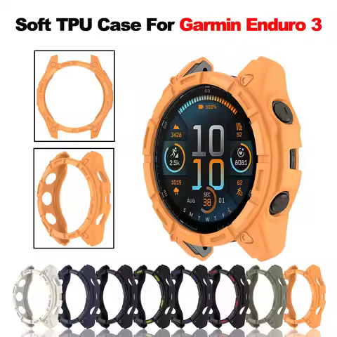 TPU Protective Case For Garmin Enduro 3 Smart Watch Accessories Strap Silicone Cover Cases For Garmi