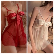現貨 高質鋼圈蝴蝶結吊帶裙 小胸顯大 小胸友好 睡裙 睡衣 性感 禮物 聖調情 情趣睡衣 激情 情慾 禮物 情人節 Valentine Present Gift sexy lingerie panty