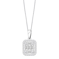TAKA Jewellery Illusion Diamond Pendant 9K Gold