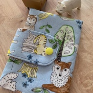 文青風好心情環保純棉護照套~可愛森友會 淡淡藍 芬多精 品味