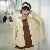 LULUS [A01210879] Y Flap Pocket Thick Pit Strip Buttoned Shirt 3 Colors 1202