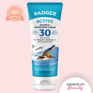 Badger Active Mineral Sunscreen Cream SPF 30 - 87ml