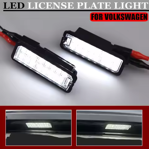 LED Number License Plate Light Lamp For VW Golf 4 5 6 7 Passat B6 CC Eos Scirocco Beetle Canbus No E