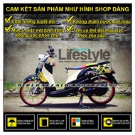 TEM RỜI MIO FINO CLASSICO Ô VUÔNG PHỐI DÁN XE ĐEN