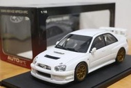 AUTOart 1/18 SUBARU IMPREZA WRC 2003 PLAIN BODY 速巴陸 白