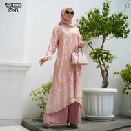 NMR Rayon Tunic Culottes Pants Set D Vol 1956-2