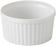 Set of 3, White, 3.5 Souffle, 3.5 x 1.9 inches (8.9 x 4.7 cm), 7.3 fl oz (210 cc, 133 g), Pie Dish, 