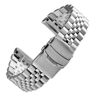 22mm Stainless Steel Watch Strap for Seiko Prospex Turtle SRPA21 SRP777 SRPC25 SRP773 Men Solid Metal Folding Buckle Wrist Bracelet Band Accessories Silver Gold