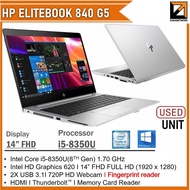 HP ELITEBOOK 840 G5 LAPTOP Core i7/i5(8th GEN) (1 YEAR WARRANTY T&amp;C) 14"inch FHD DISPLAYWIN 10/11 Pro