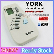 💥York/Acson💥 Aircond Remote Control Replacement for York Acson Aircond Alat Kawalan Jauh York Acson Air Conditioner 冷氣遙控