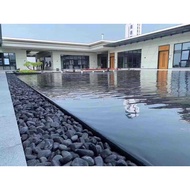 Black Rain Flower Stone Black Pebble Stone Manufacturer's Garden Landscape Pebble Washed Rough Stone