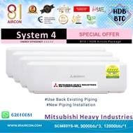 81Aircon【Mitsubishi Heavy Industry】R32 SCM Series System 4 ( 5 ticks )