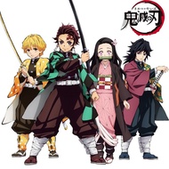 (จัดส่งทันที) ดาบพิฆาตอสูร ชุดเนสึโกะ ชุดคอสเพลย์ดาบพิฆาตอสูร Kimetsu No Yaiba Cosplay Set Demon Slayer Costume ชุดคอสเพลย์ ​Nezuko Giyuu Zenitsu Shinobu Anime