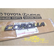 ORIGINAL TOYOTA ALTIS COROLLA 2003 ~2006 ZZE122 REAR BONNET EMBLEM COROLLA LOGO MARK  " COROLLA"