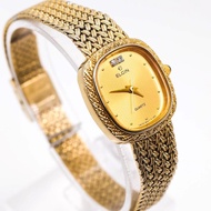 Japanese Fashion Genuine One-of-a-kind ELGIN wristwatch gold vintage quartz Ladies Cute Stylish Gift Fashion Accessories