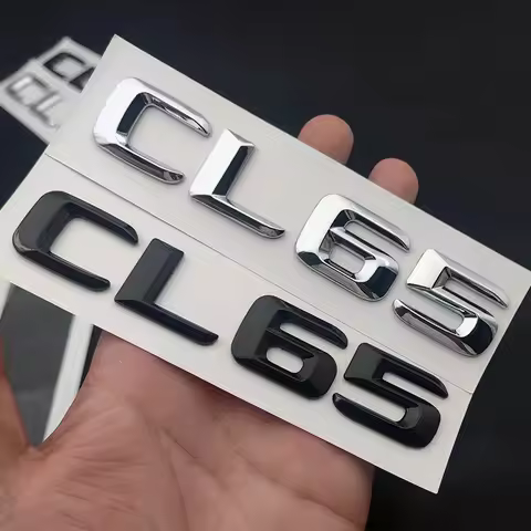 For Mercedes Benz CL55 CL65 CL63 AMG W216 Emblem Badge 3D Logo Decal ABS Chrome Car Trunk Letters St