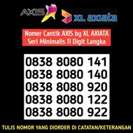 Nomor Cantik Axis 11 Digit Seri 8080 Kartu Perdana Nomer XL Sim 4G