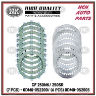 CLUTCH FRICTION PLATE + STEEL PLATE SET - CFMOTO - CF 250NK/ 250SR - 0DM0-052200 & 0DM0-052005 (NK)
