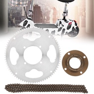 25H Chain Set FourHole Crankset Gearless Flywheel 146Link Chain for Electric Scooters