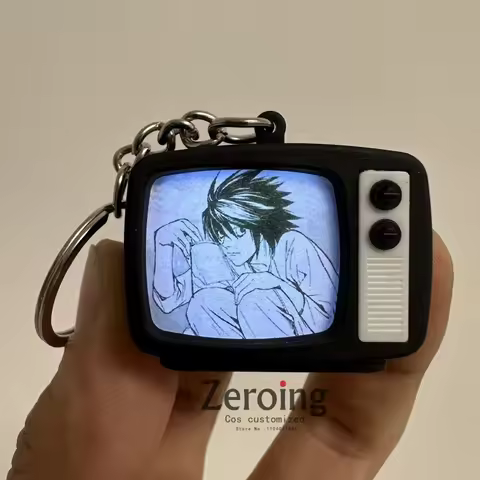 Yagami Light L Cosplay TV key chain Can light Prop