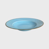 Baby Blue Rustic Flying Pasta Bowl