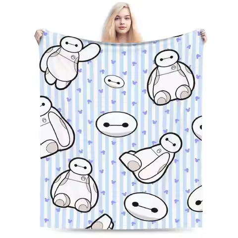 Big Hero 6 Baymax Blankets Coral Fleece Plush Winter Multifunction Super Warm Throw Blankets for Hom