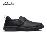 Clarks รองเท้าผู้ชาย รุ่น Mens Casual Bradley Step Khaki Tumbled Leather Men Slip-Ons & Loafers Sho