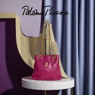🍒 By Paloma Picasso畢卡索女兒品牌|桃紅色皮革單肩包·斜背包·鏈條包Size:21x18x8cm#二手