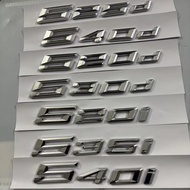 3D Car Tail Trunk Letter car sticker 525i 530i 540Li Emblem Sticker For BMW 5 Series E60 E61 F07 F10