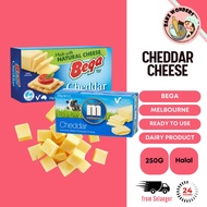 Bega Cheddar Cheese Keju Cheddar Bega Melbourne Cheddar Cheese Keju Cheese Melbourbe 250G Processed 