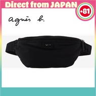 agnes b. Nylon Waist Pouch "My Bag" RAT01-06 Black | Durable Nylon Body Bag | Unisex | Authentic Fro