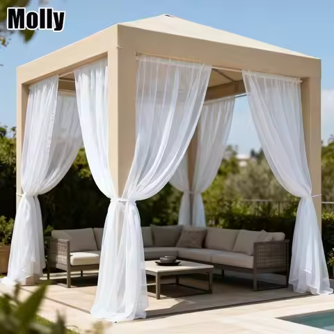 1 Panel Pavilion Camping Mosquito Net Curtain Multifunctional Mosquito Net for Garden Gazebo Patio T