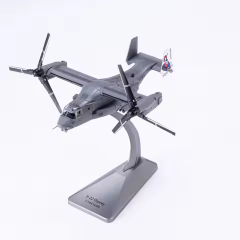 1:144 scale, V-22 Osprey transport helicopter amphibious alloy aircraft model, bookshelf desktop dec