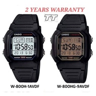 [2YEARS WARRANTY] Original Casio W-800H-1A & W-800HG-9A Men Watches Youth Digital Sports Watches W80