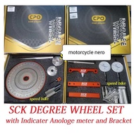 SCK DEGREE Wheel Set & Dial Indicator Analoge Meter With Holder Set Camshaft Timing