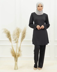 [HURAIN BOUTIQUE] BLOUSE+SELUAR, MUSLIMAH SUIT, FIT CUTTING,  MOSSCREPE PART 1