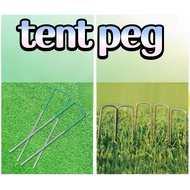 500 PCS U-shaped Concrete Nails - Paku U Artificial Grass Nails - Artificial Grass Pad - Durable Met