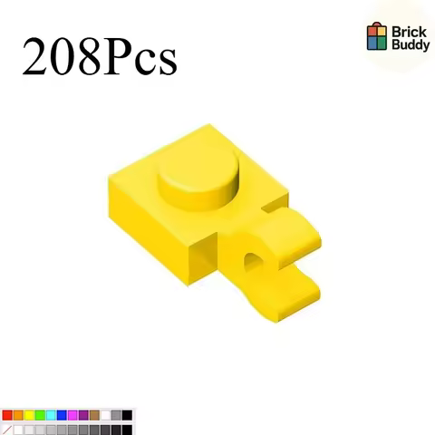 [200+ Pieces] with Model 61252 Small Pieces 6019 Blocks MOC Loose 1x1 Single-Sided Vertical Clamp
