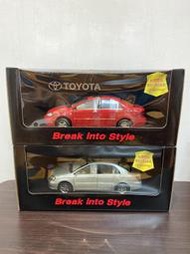 (全新絕版品現貨)原廠精品 2001 TOYOTA COROLLA ALTIS 銷售百萬台紀念模型 1/18