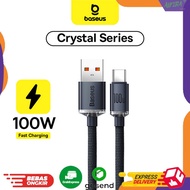 Baseus CRYSTAL SHINE Series Fast Charging Data Cable 1.2M / USB to TYPE C 6A 100W Official Warranty