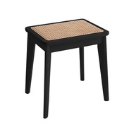 Furniture Source Chelos Rattan Stool (Black-Natural)