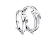 情人對戒 鑽石白鋼戒 若是有你