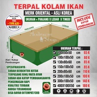 Kolam Terpal Ikan TAMBAK Type/Ketebalan A20 ( PLUS LUBANG PEMBUANGAN ) ASLI Korea Terpal Kolam Ikan 