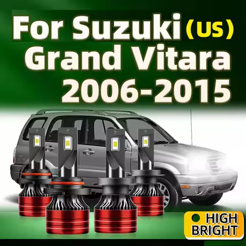 2/4x Led Headlight 30000LM 6000K H7 9005 Bulbs Lamp For Suzuki(US) Grand Vitara 2006 2007 2008 2009 