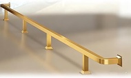 ​​Bar Foot Rail Kit, Heavy Duty Footrest for Commercial & Home Bars, for, Indoor/Outdoor​ Gold 180cm