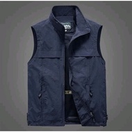 MEN'S VEST - WATERPROOF TASLAN VEST - FIELD VEST - MULTIFUNCTIONAL VEST