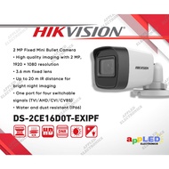 Hikvision DS-2CE16D0T-EXIPF 2MP 1080P Bullet Analog Infrared CCTV Camera