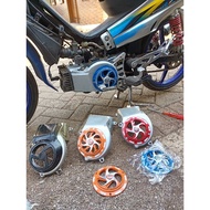 MESIN YAMAHA FIZR ENGINE COVER AND COOLING FAN SPINER/PIZR ENGINE FAN SPINER fizr